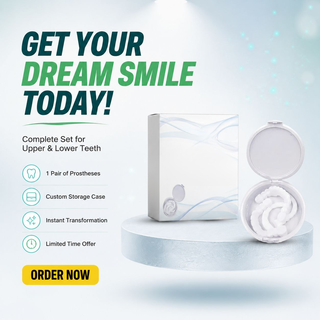 Adult Cosmetic Dental Veneer for Gap Cover and Minor Flaw Correction