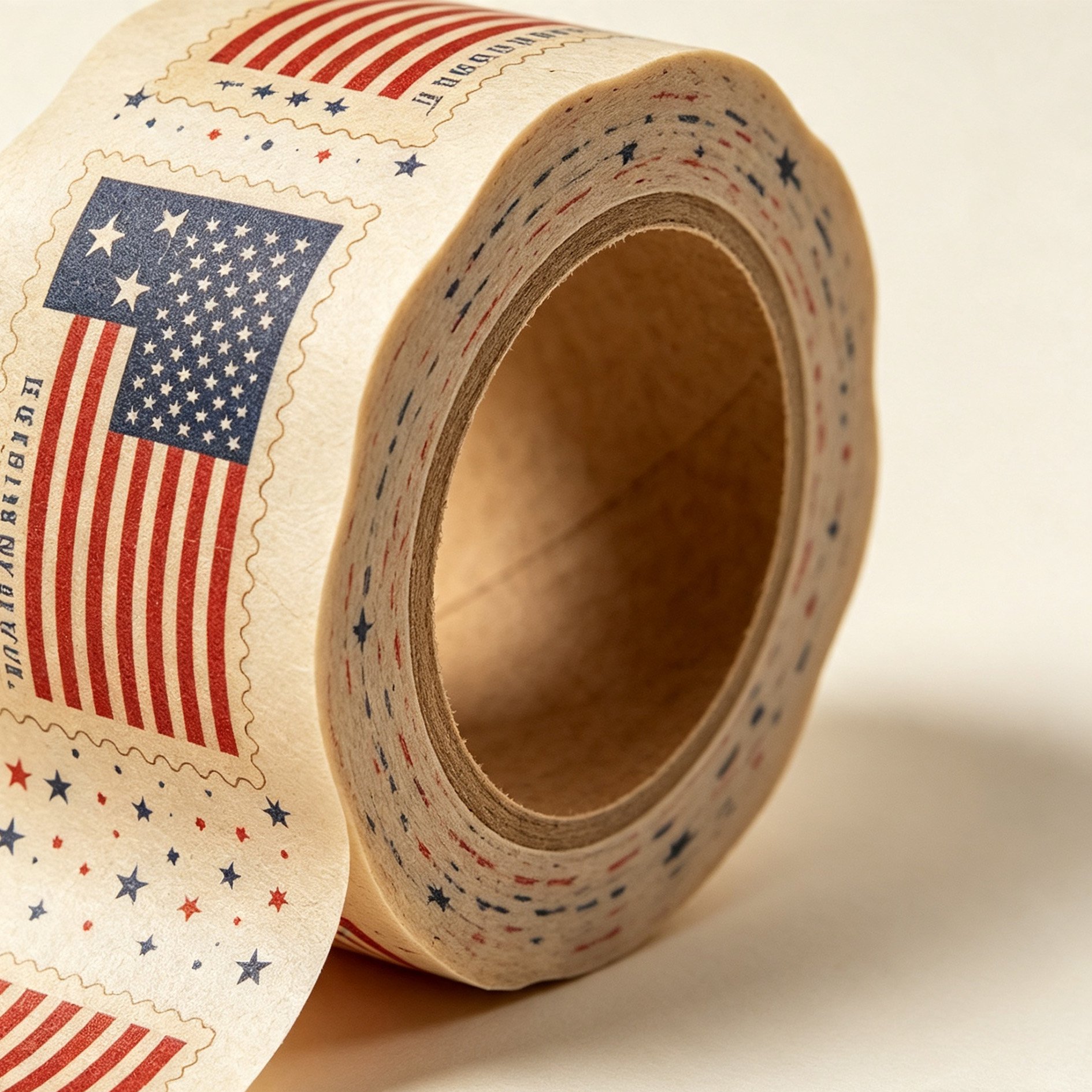 Retro flag and washi tape