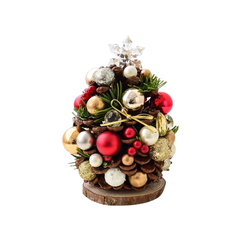 Adornos navideños de piñas