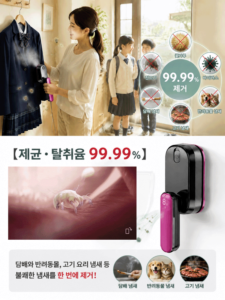 건습 겸용 소형 핸드헬드 전기 다리미