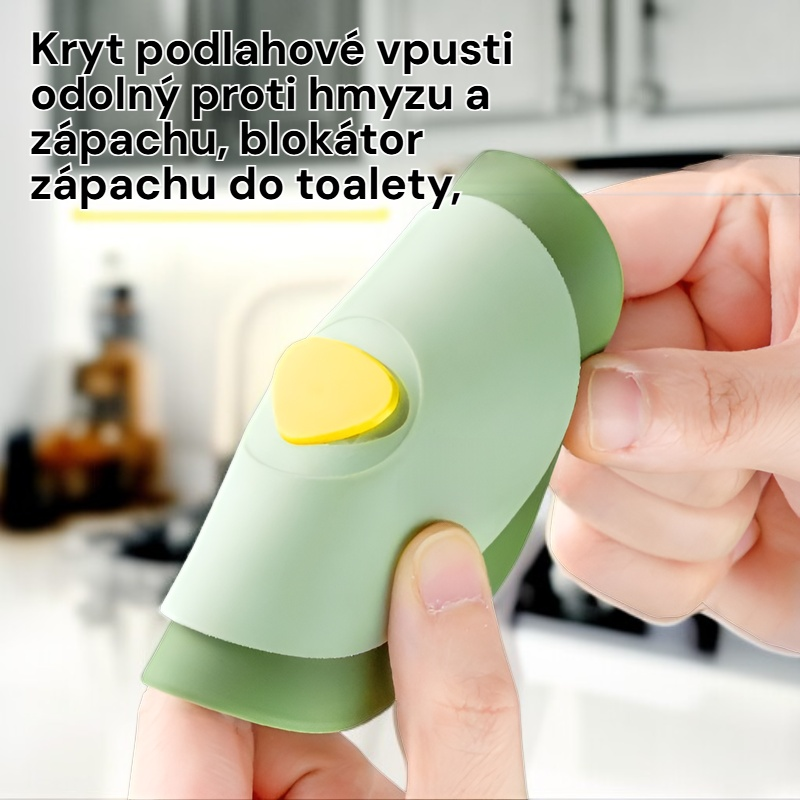 Zátka na odpad s ochranou proti zápachu a švábům pro toaletu