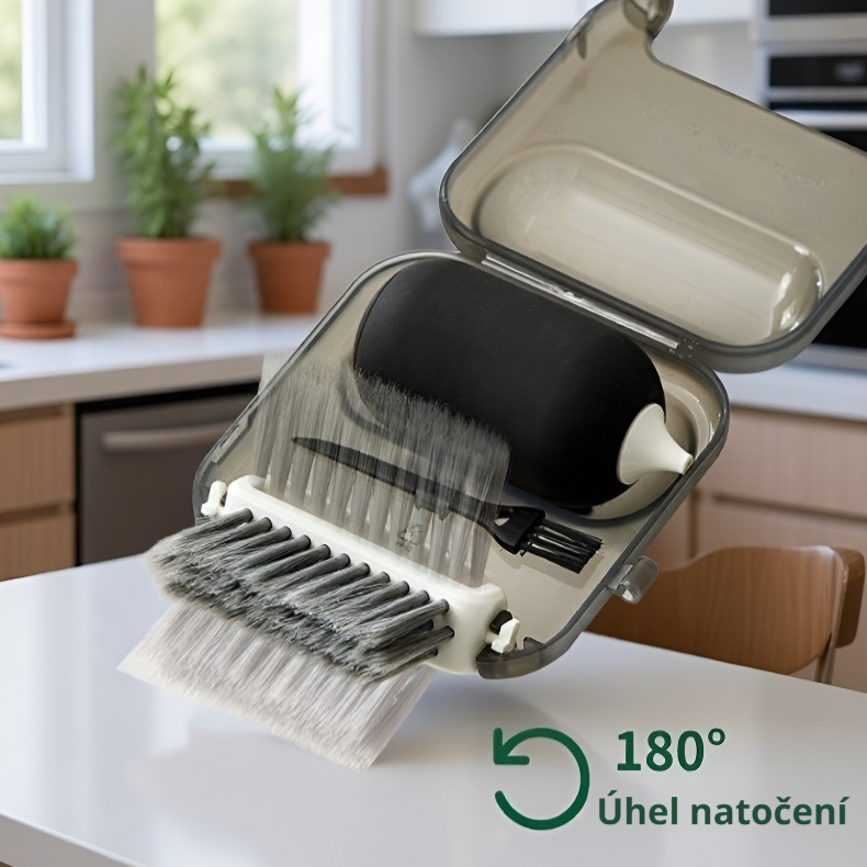 Čistící kartáček na klávesnici a úzké prostory do auta