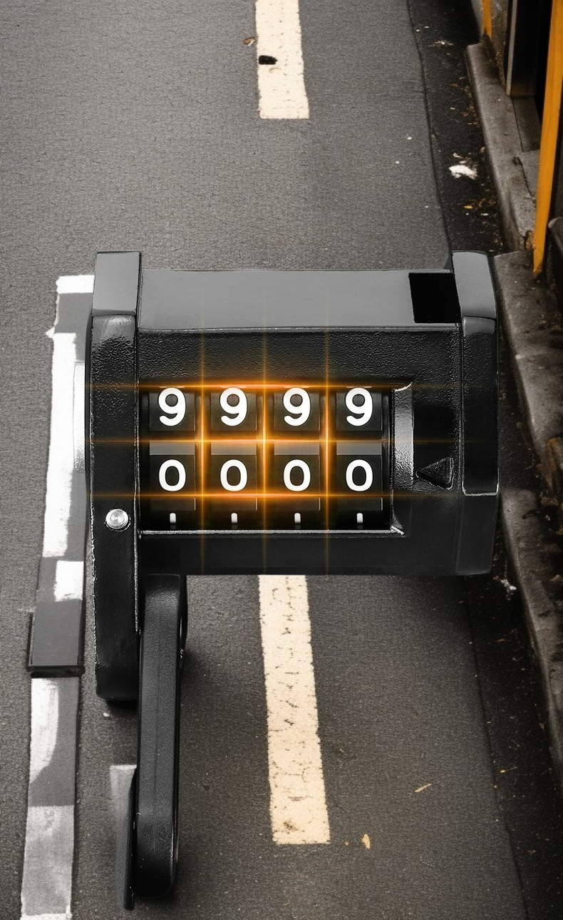 Anti-theft folding lock attached to bicycle frame