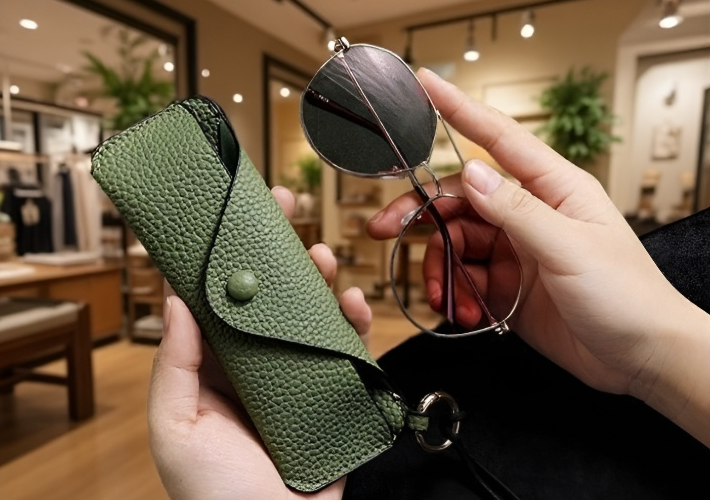 おしゃれなデザインのメガネ収納バッグ