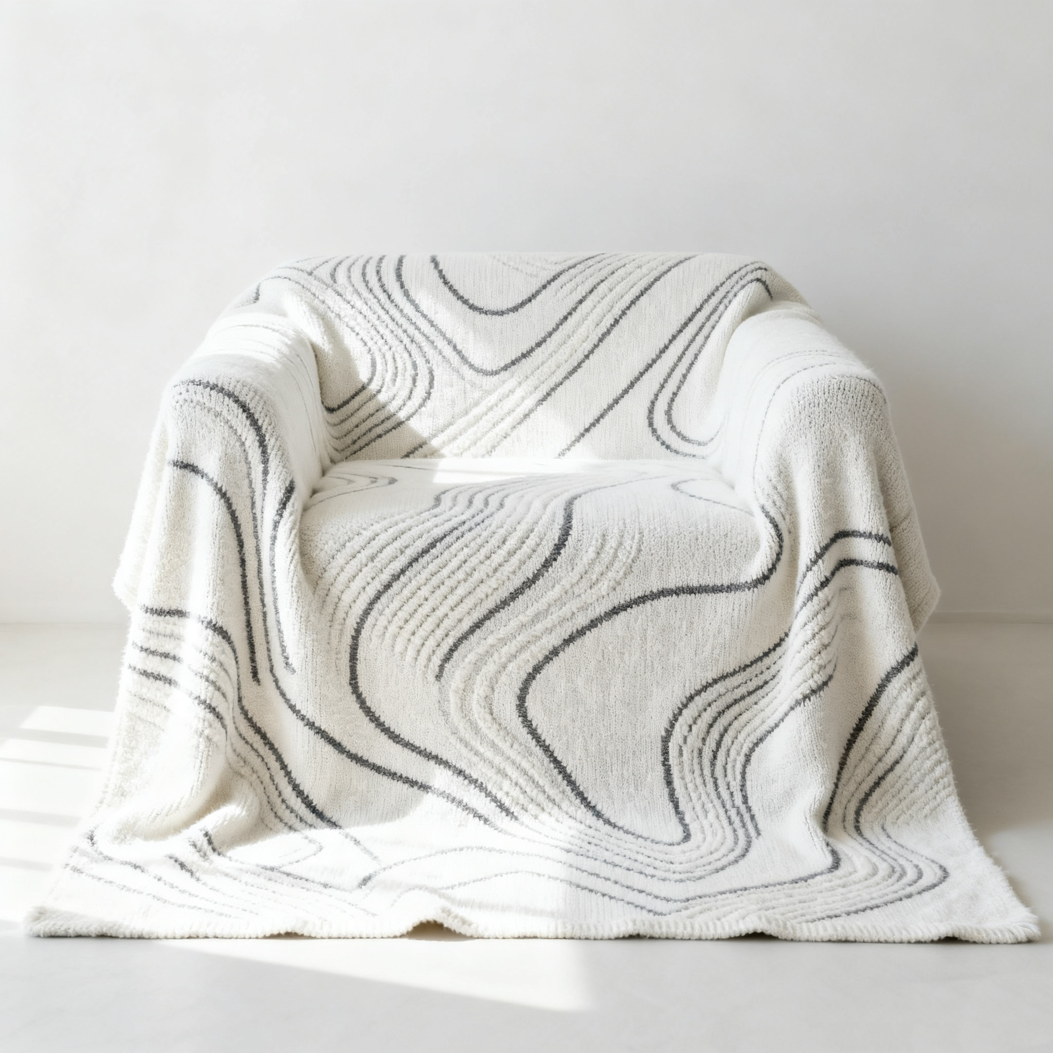  Manta para sofá con diseño de montañas, tamaño 1.6*1.8 metros