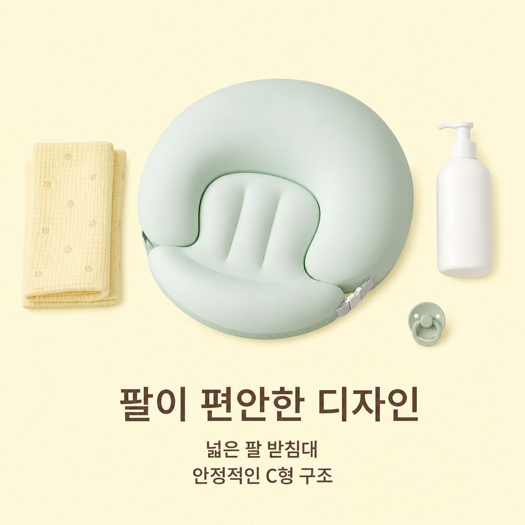 신생아 경사 구토 방지 수유 베개