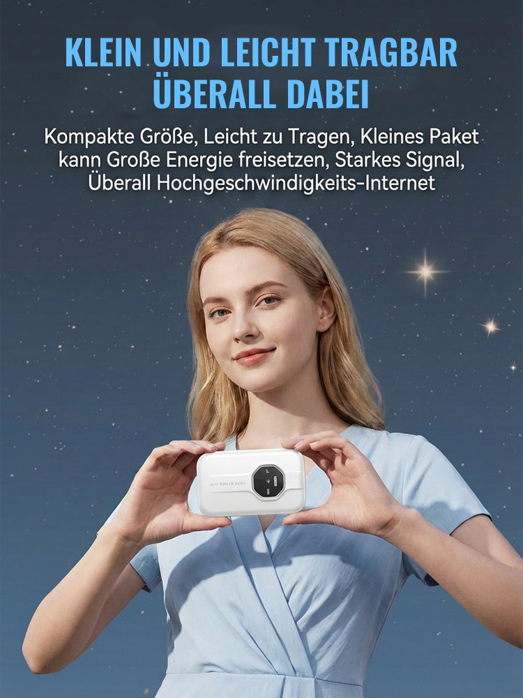 【Kein SEPA-Mandat erforderlich】Tragbares Satelliten-WLAN✨100% Abo-frei✨