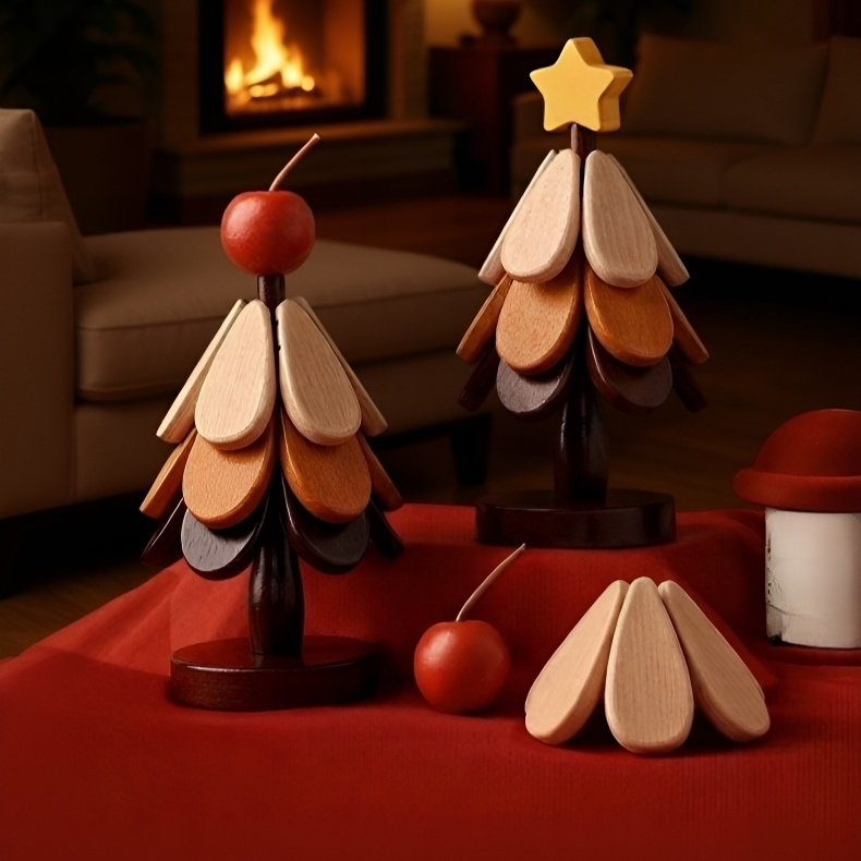 居家必備聖誕樹隔熱墊產品實拍