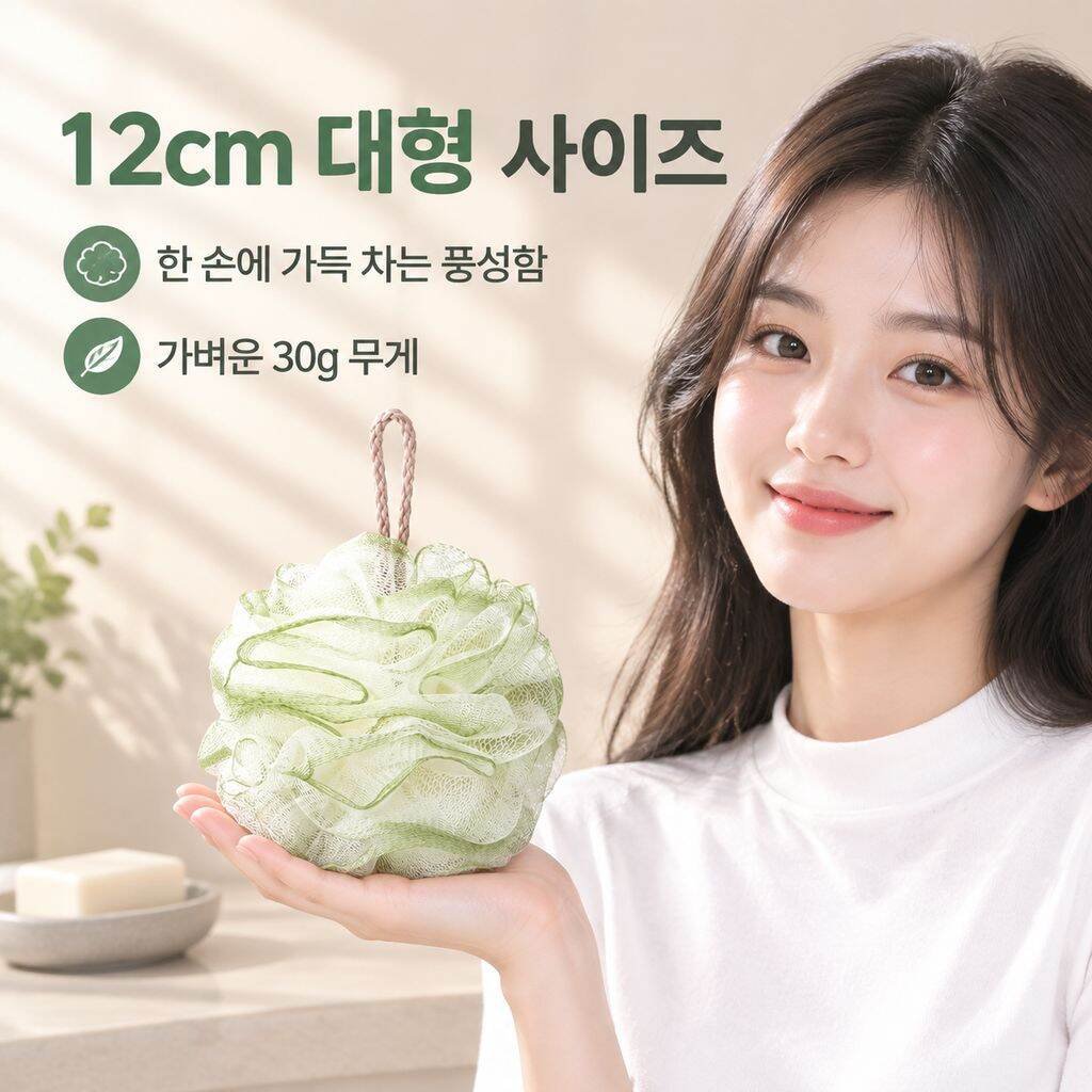 내구성이 뛰어나고 매우 부드러운 특대형 목욕용 스펀지/루파