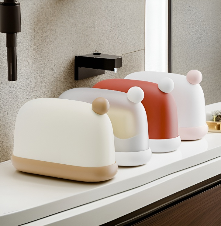 밀폐형 뚜껑으로 안전하게 비누 보관