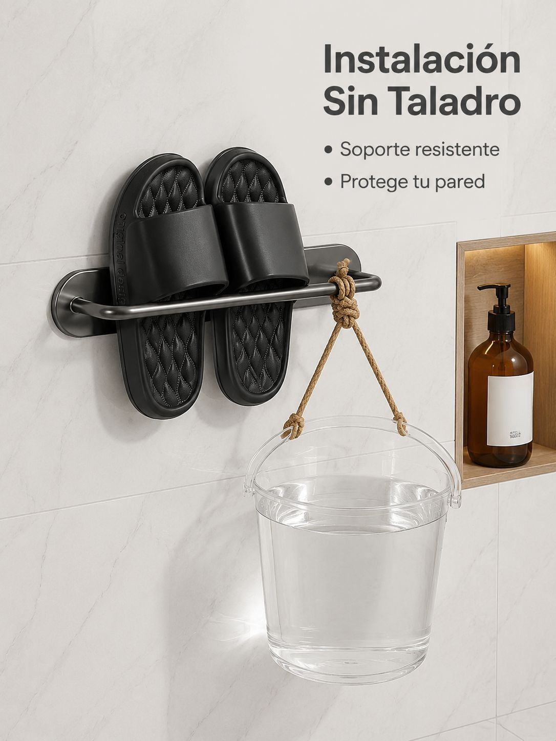 Organizador de zapatos doméstico con drenaje