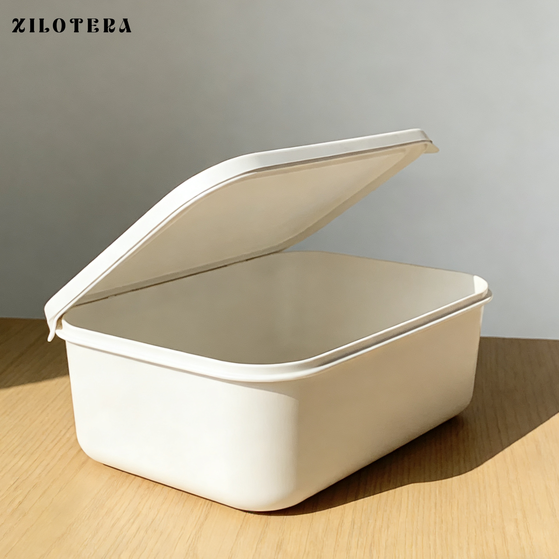 白色密閉収納ボックス（6個入り）