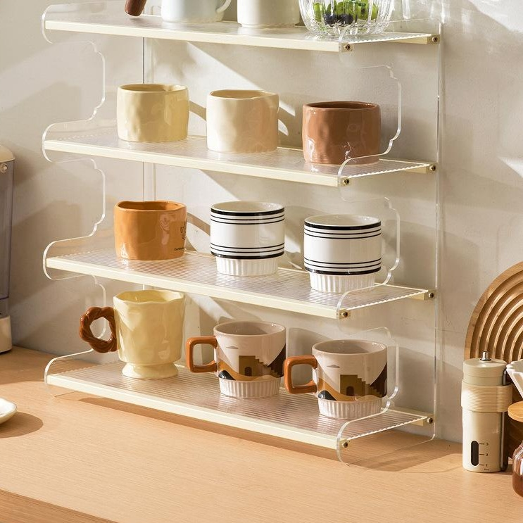 家庭用デスク整理ラック 多層式収納棚 書斎・食卓用分層ラック