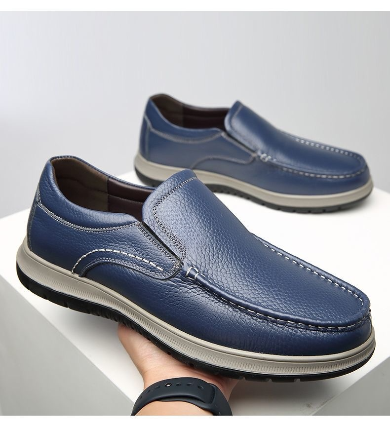 Atmungsaktive Herren Lederschuhe aus Sojabohnen für Business und Freizeit