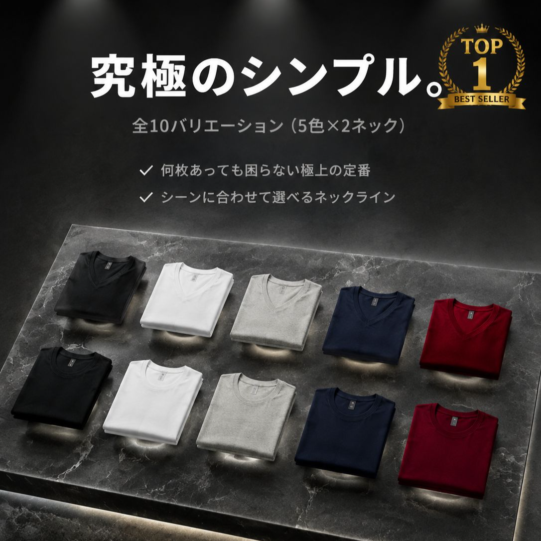 メンズライクラコットン丸首無地スリムスポーツ半袖シャツ