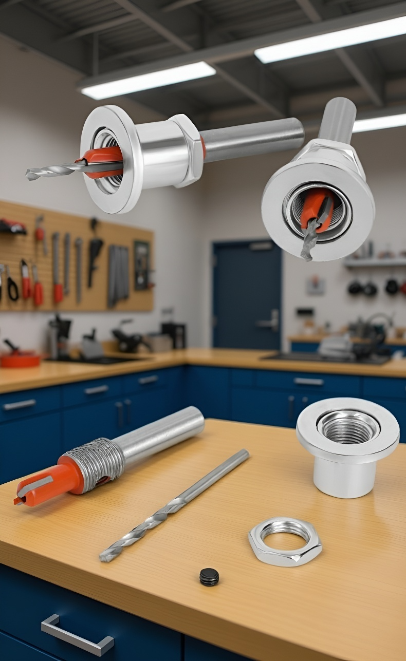 정밀 원형 구멍 작업용 드릴