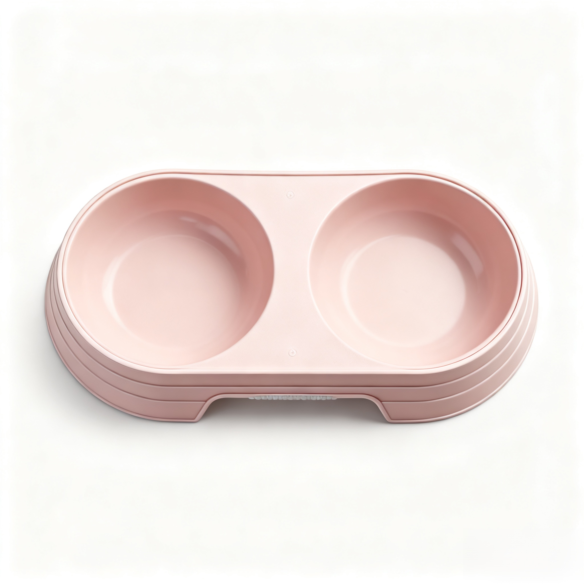 ダブルボウル猫用品、ミニマリストスタイル、転倒防止猫用ボウル