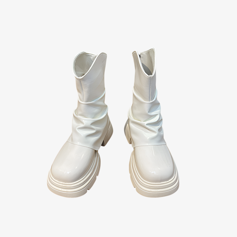 新作厚底レディースブーツ