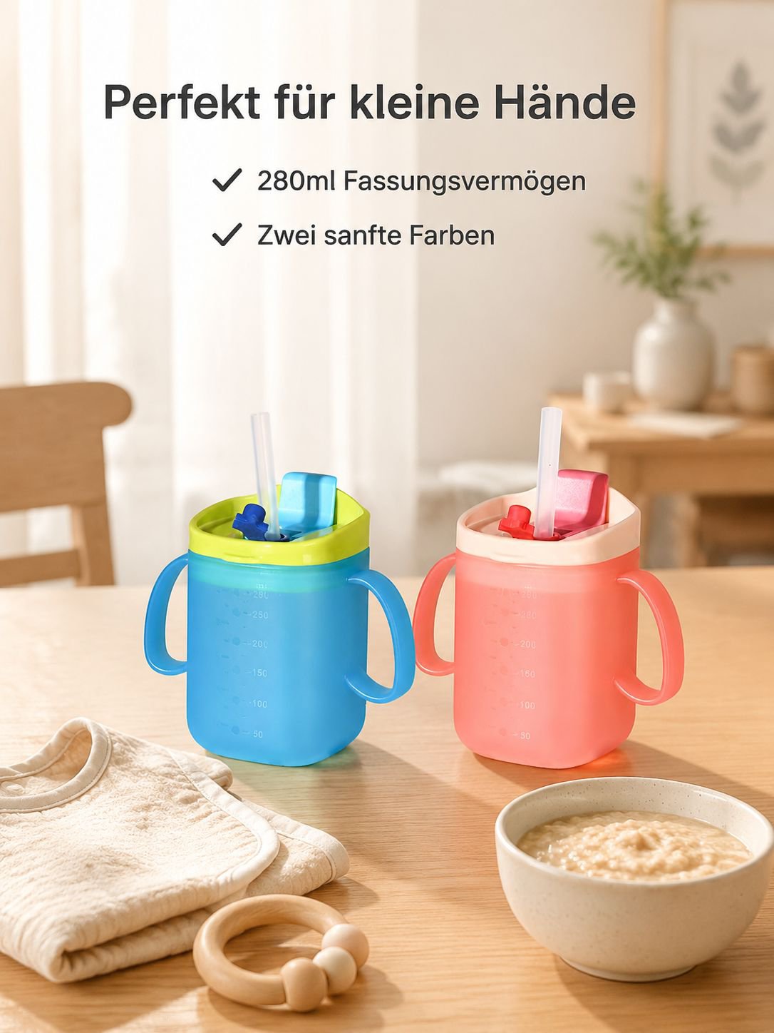 Kinder Trinklernbecher mit Messskala