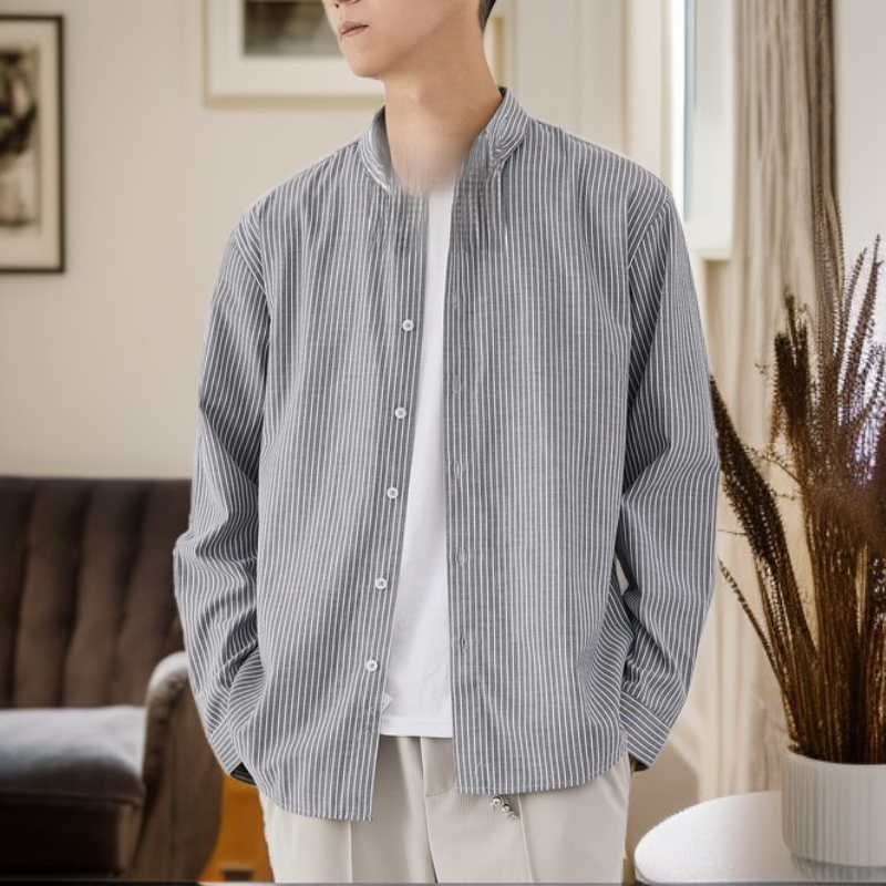 슬림핏 남성 긴팔 셔츠