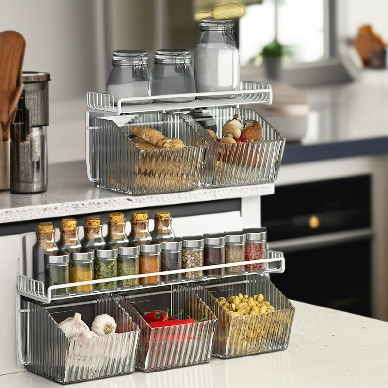  Wall-Mounted Kitchen Organizer, Stylish Design