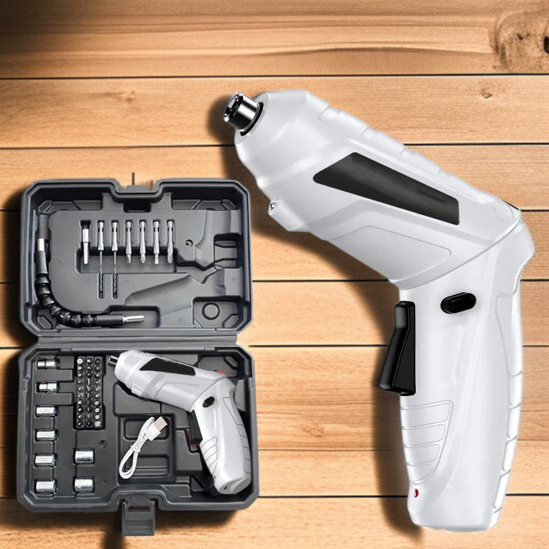 電動ドライバー家庭用小型電動ドリル充電式ネジセットミニ多機能リチウム電池ドライバー