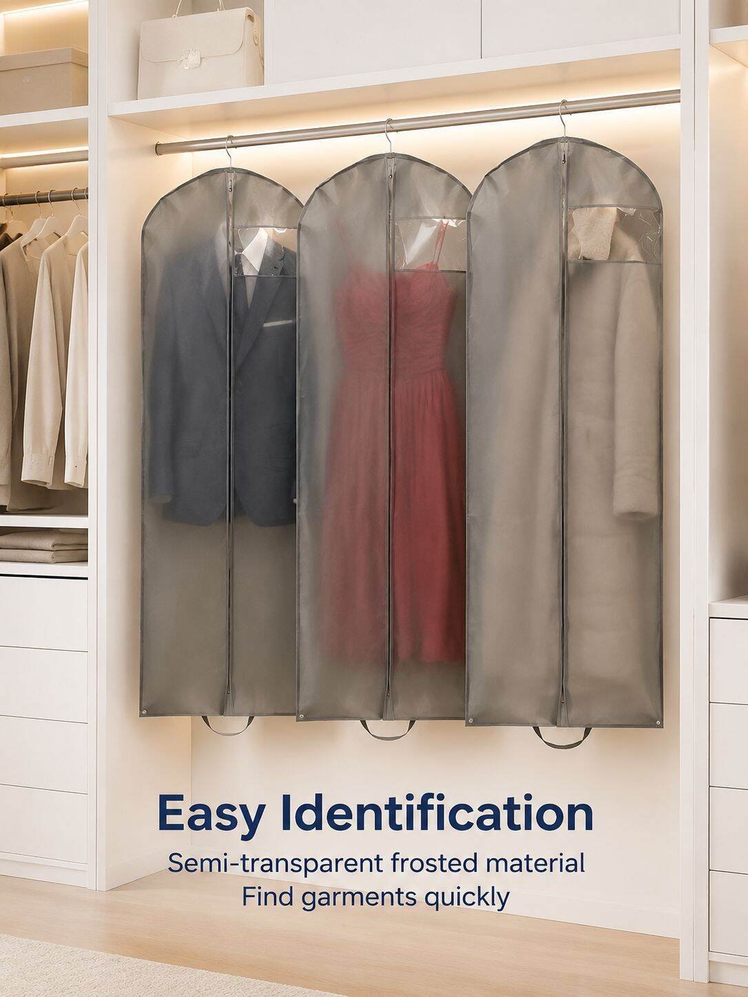 Suit Garment Bag with Zipper Dust Cover