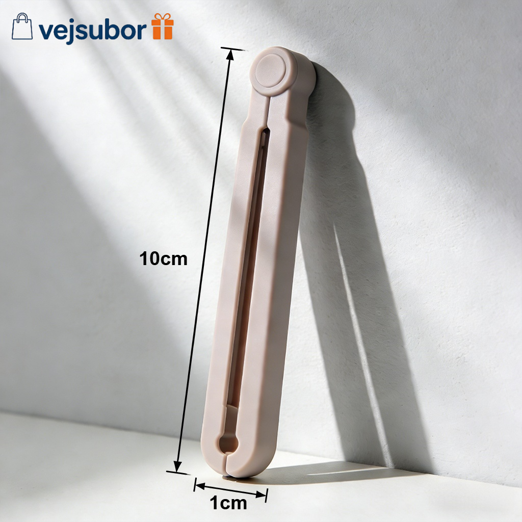 Colorful food-grade silicone sealing clips in a row