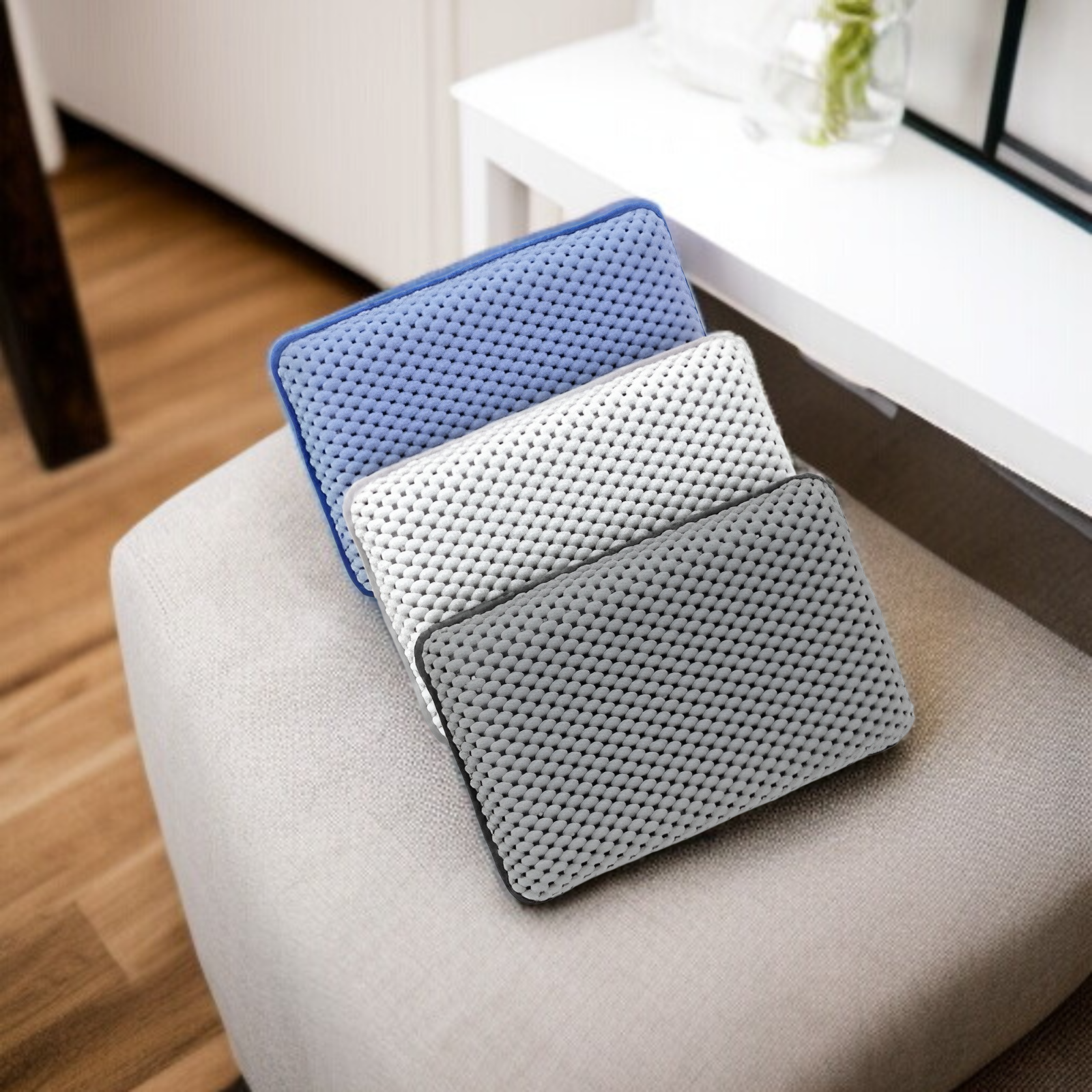 Badewannenkissen für Zuhause und Hotel, Saugnapf, wasserdicht, PVC-Schaum