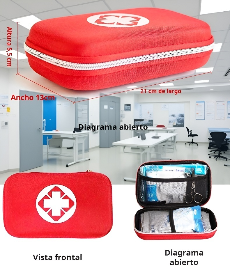 Botiquín compacto para coche y hogar