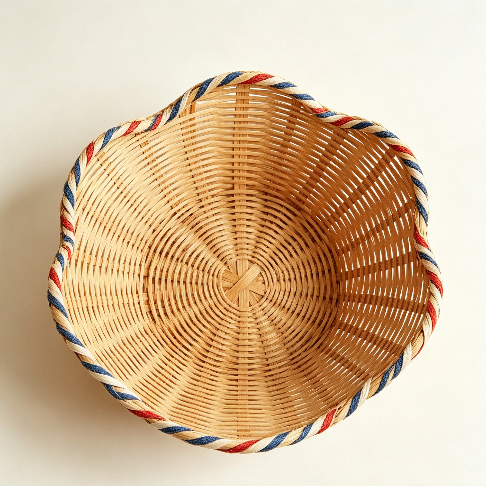 Vibrant cloud-shaped woven basket for kids' room