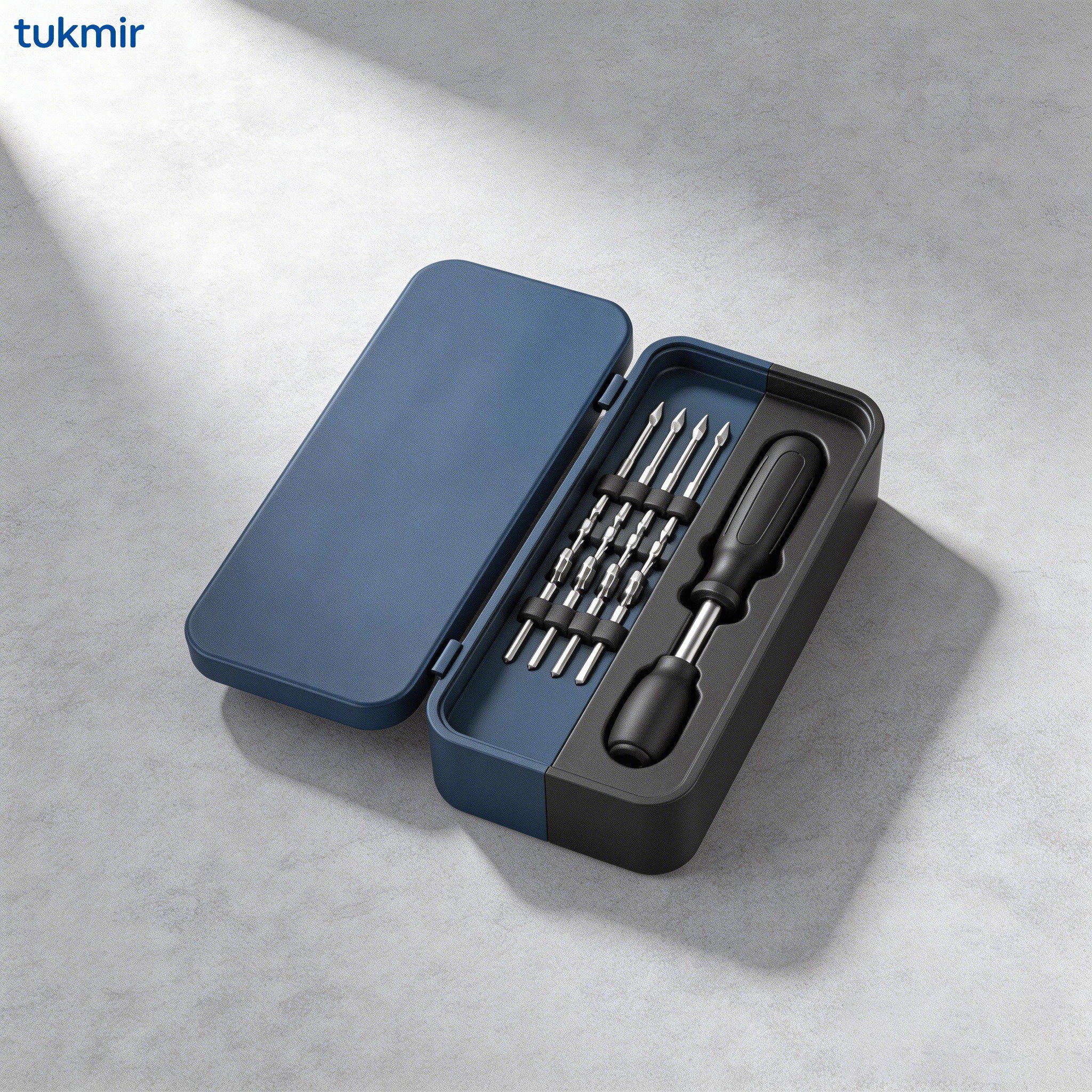 Multi-functional screwdriver set with various bits