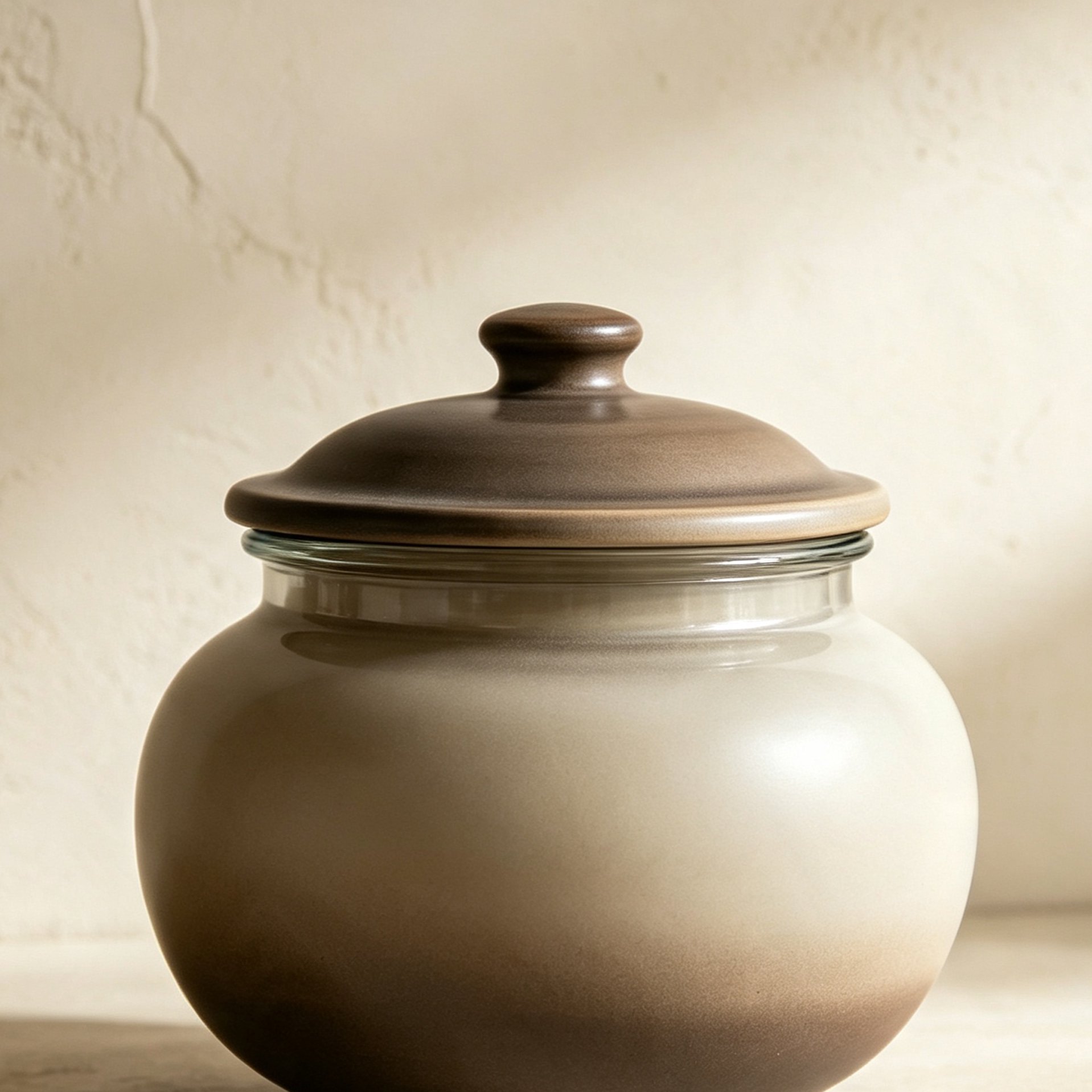 Gradient ceramic airtight storage jars (4 pieces)