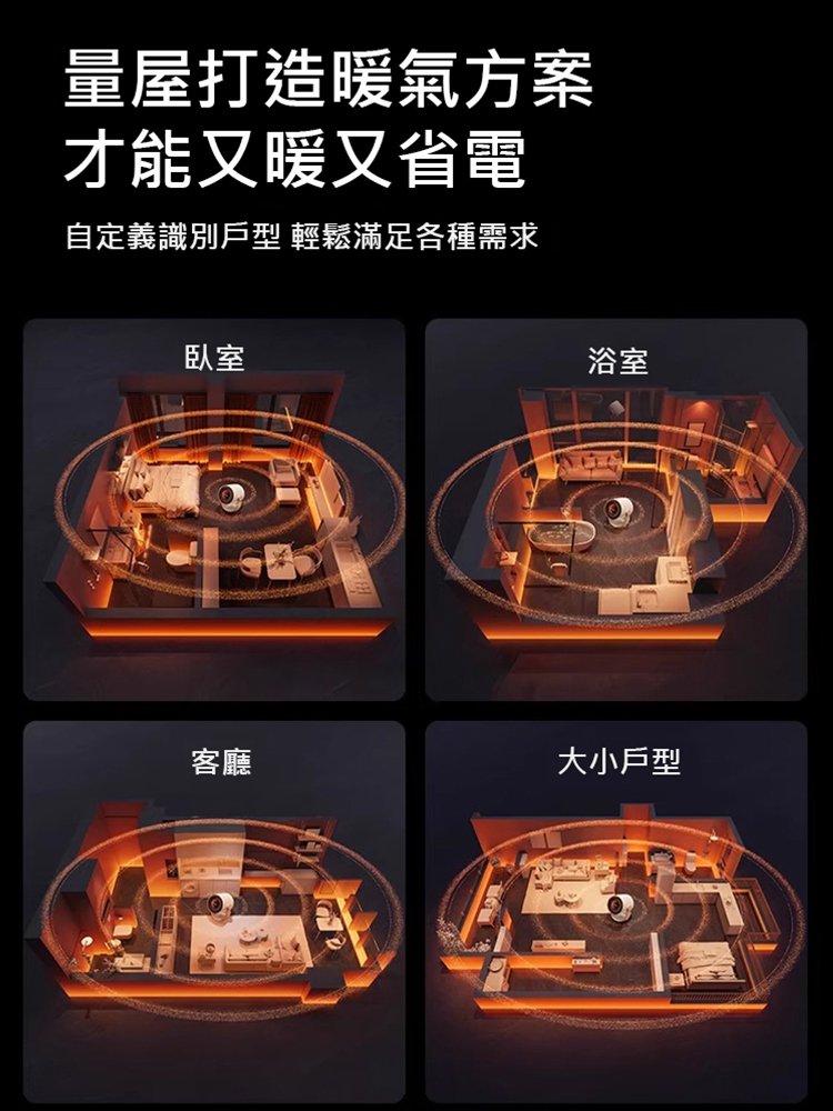 即開即熱桌面暖風機