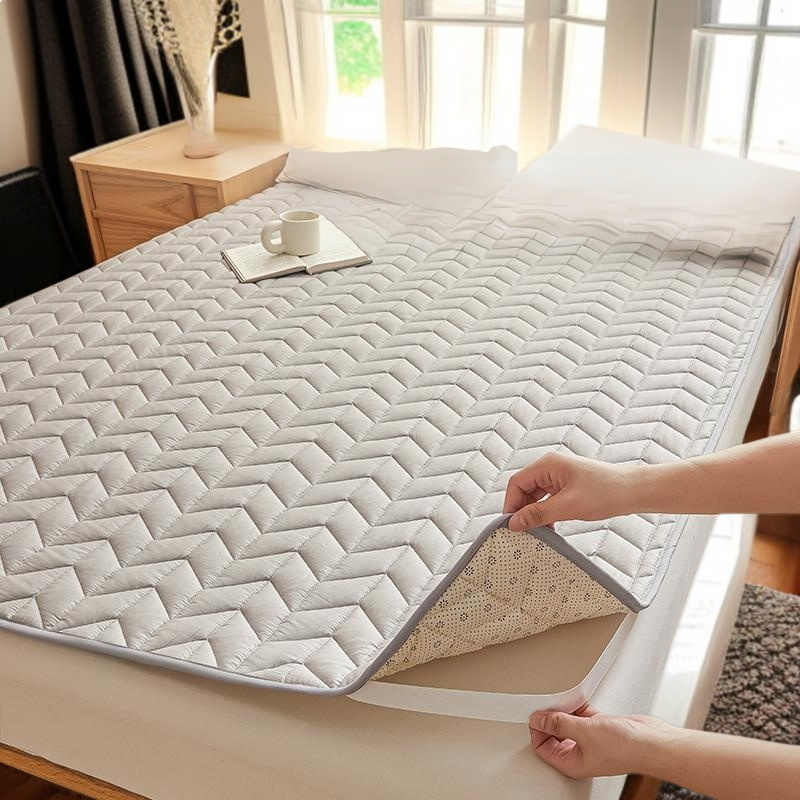 면 전체 매트리스 쿠션 가정용 침실 싱글 항균 요 미끄럼 방지 매트리스 순면 얇은 매트 접이식