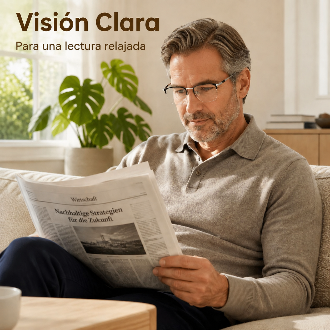 Gafas de lectura ultraligeras sin montura completa