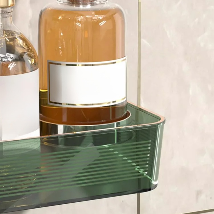 軽ラグジュアリーコーナー壁掛け収納ラック