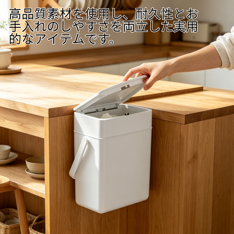 フランコ ワンプッシュ密閉式5リットル生ごみ箱