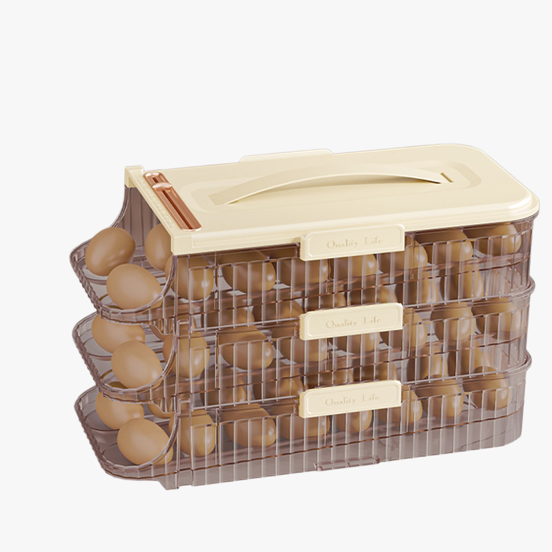 Kuchenny pojemnik na jajka do lodówki, obrotowy stojak na jajka