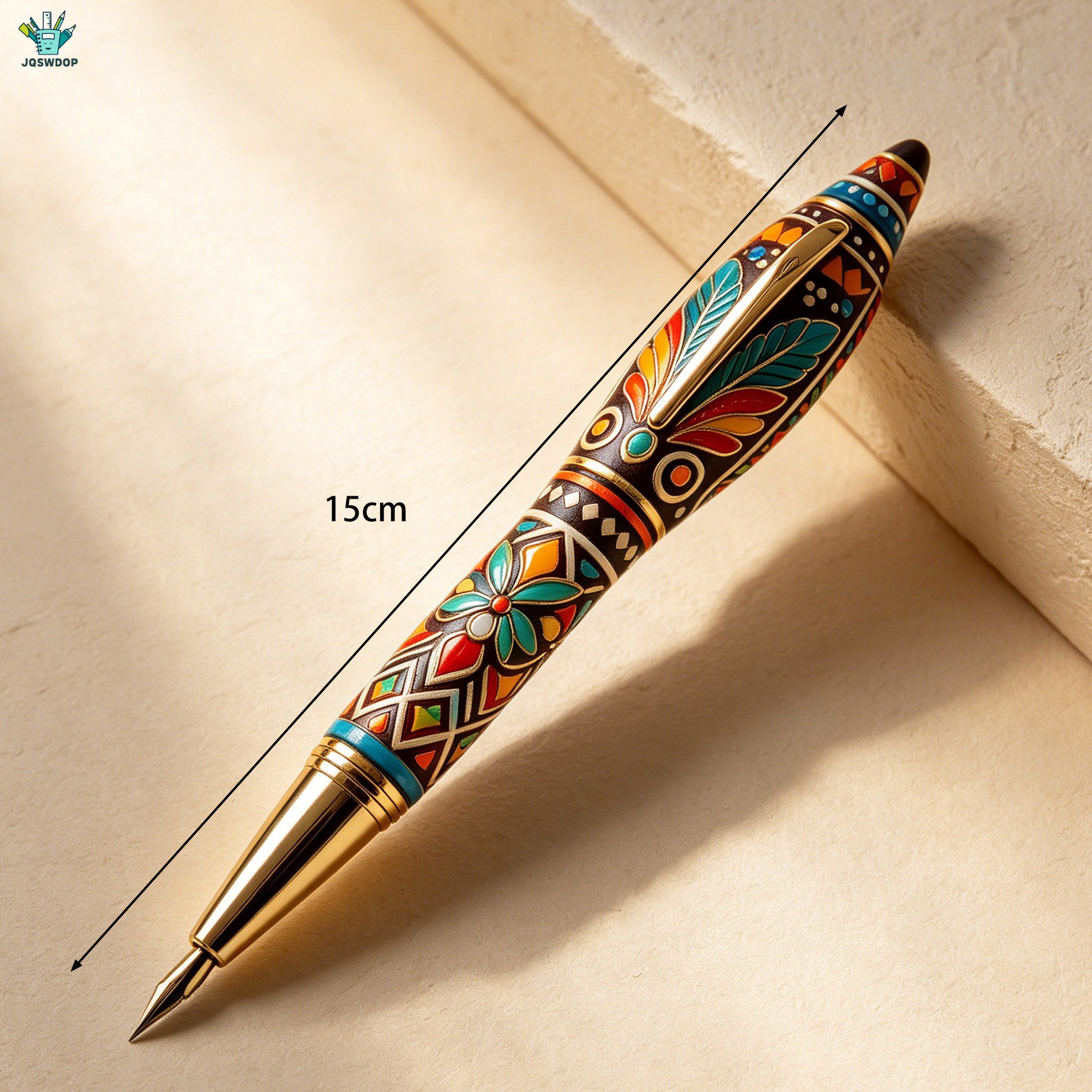 Detalle de la punta de la pluma de caligrafía