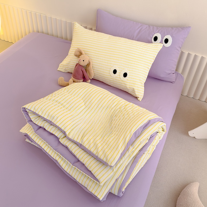 ผ้าห่มบางไฟเบอร์ถั่วเหลือง ผ้าห่มเครื่องปรับอากาศฤดูร้อน ลายตารางสำหรับแม่และเด็ก