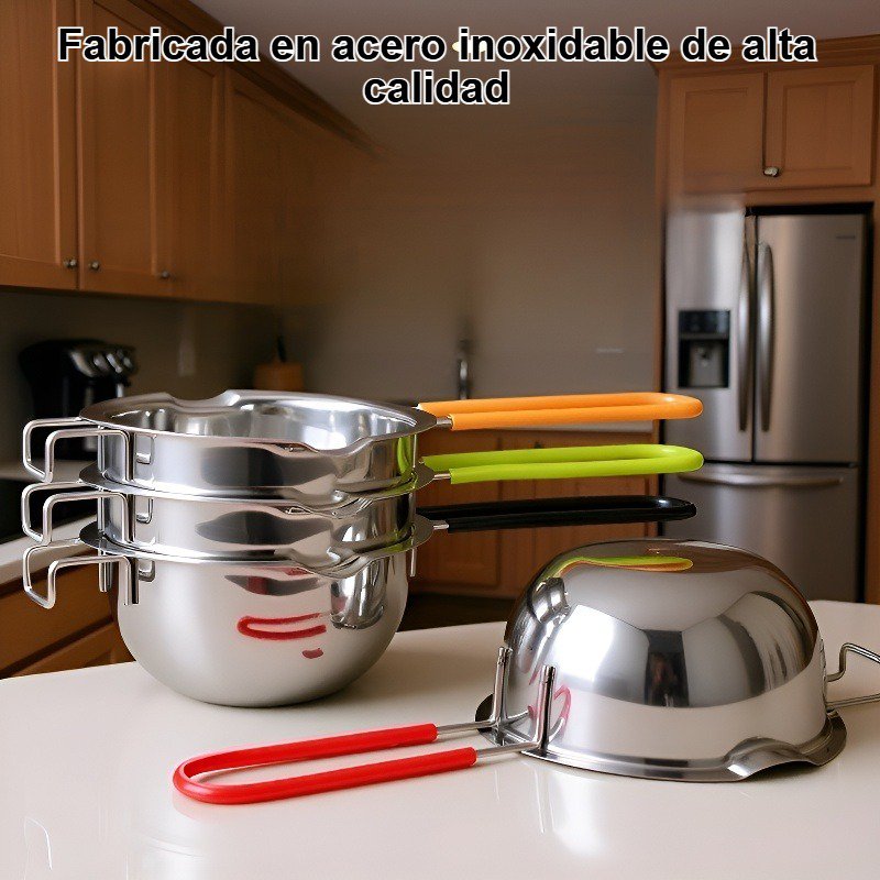 Olla para derretir chocolate de acero inoxidable