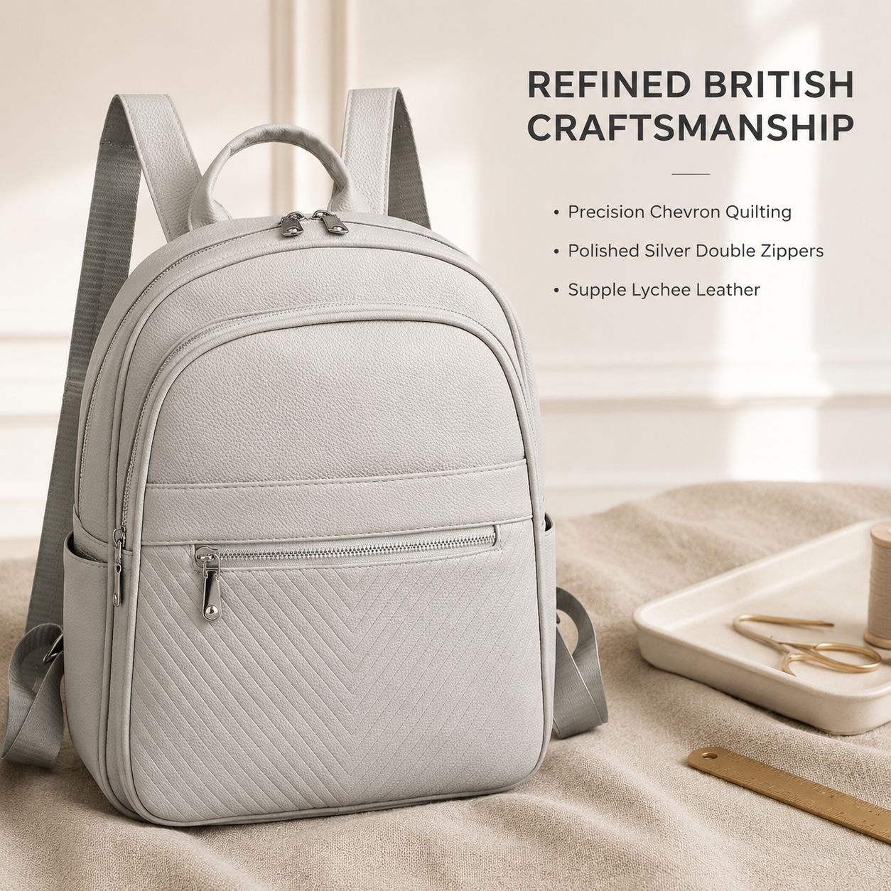 Multifunctional Large Capacity Soft Leather Mommy Backpack and Handbag