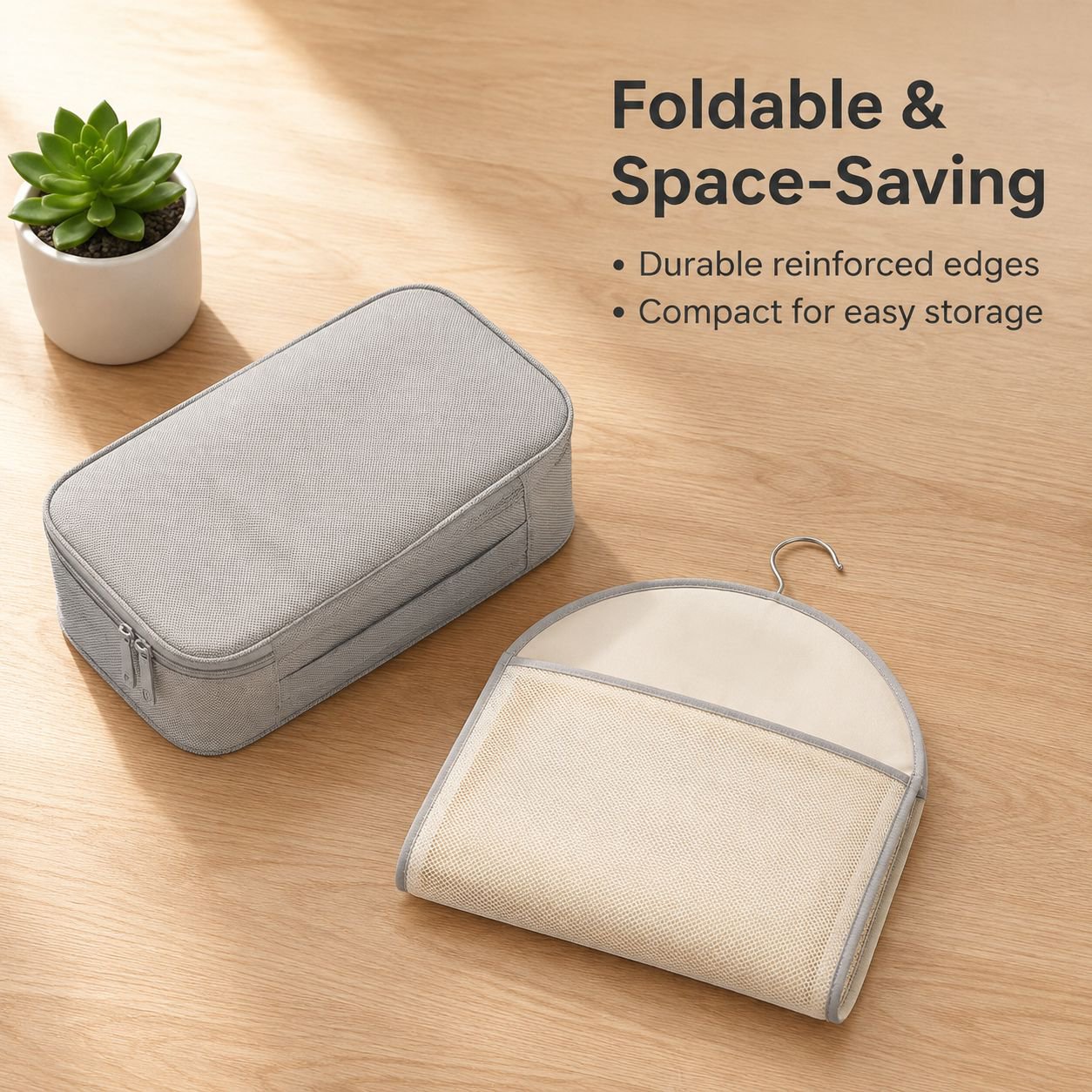 Multi-layer underwear storage hanging mesh bag