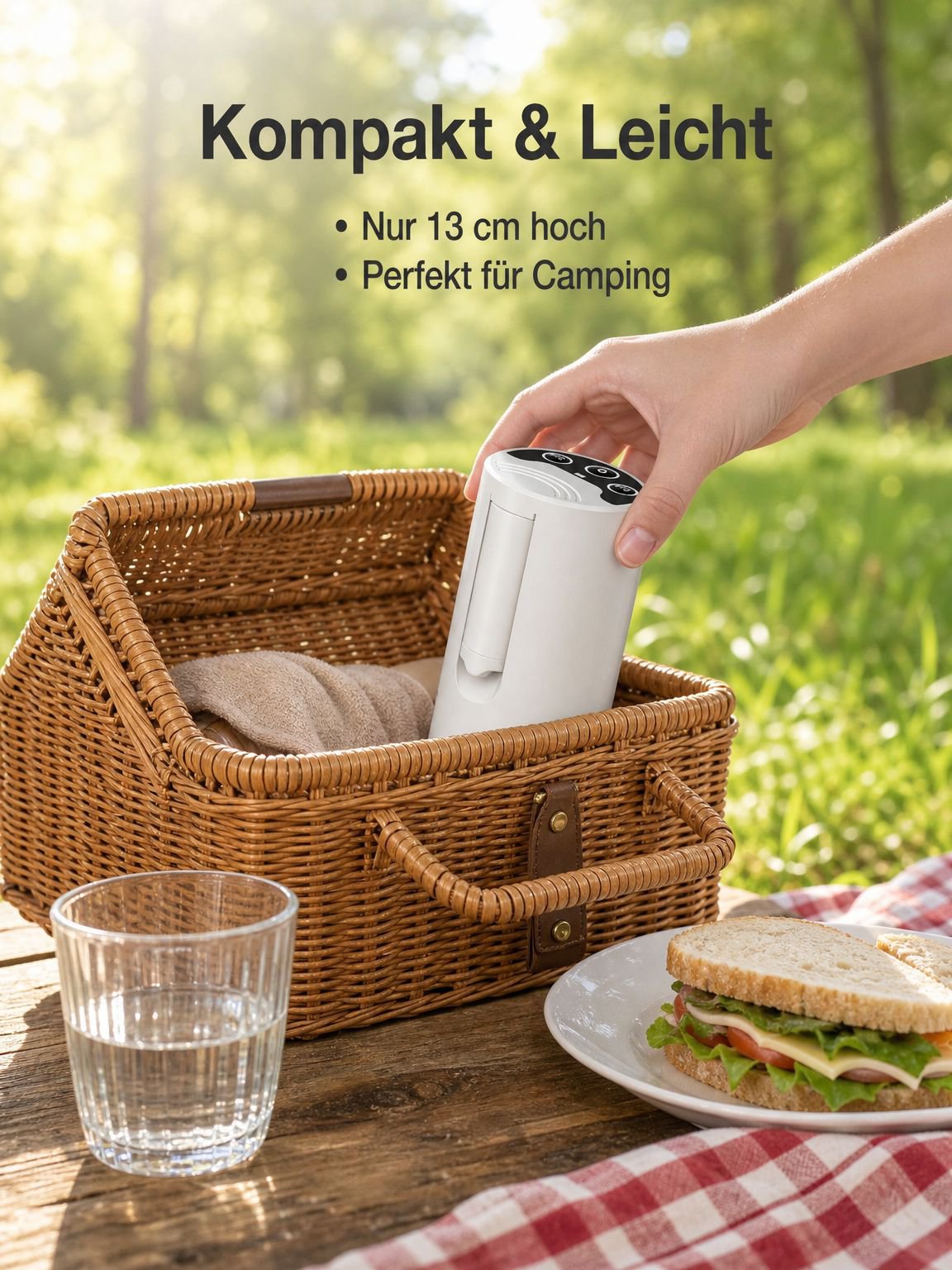 Faltbarer elektrischer Trinkwasserpumpe