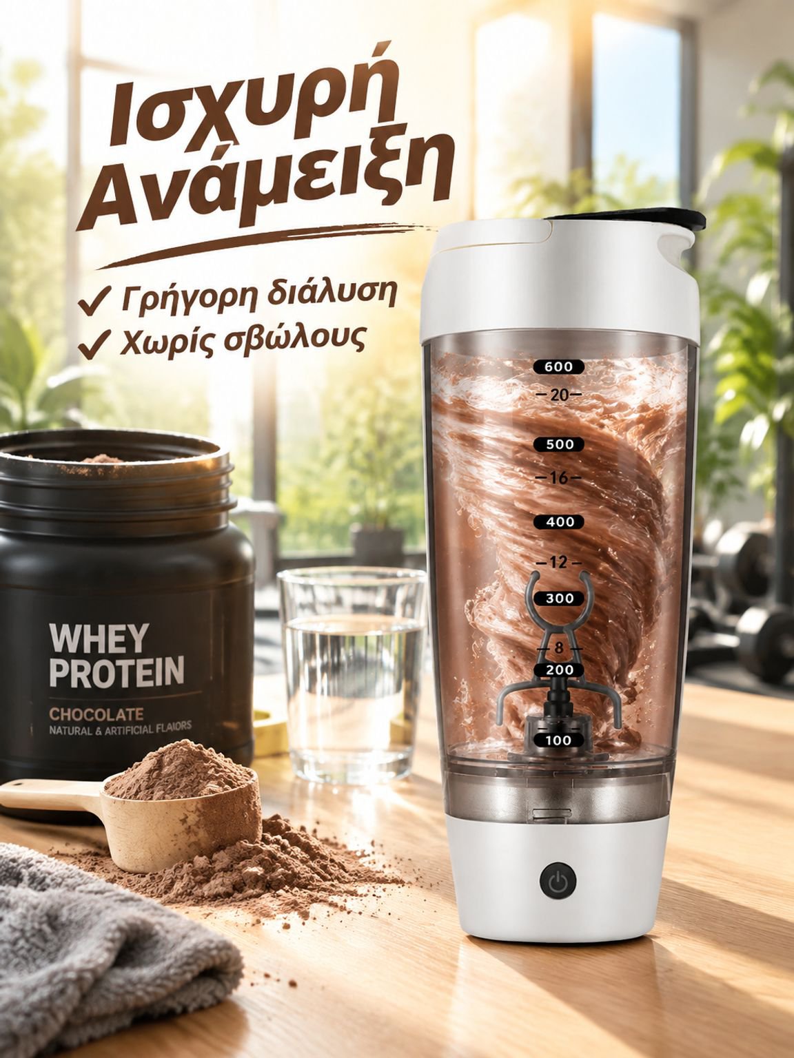 Κούπα Σέικερ Πρωτεΐνης για Προπόνηση