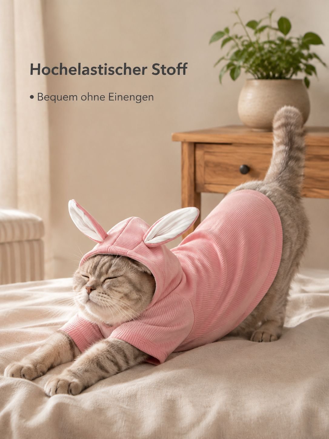 Hasenohren-Sweatshirts für Hunde, Bichons, Teddy-Hunde, Katzen-Haustierkleidung, Herbst-, Winter-, F