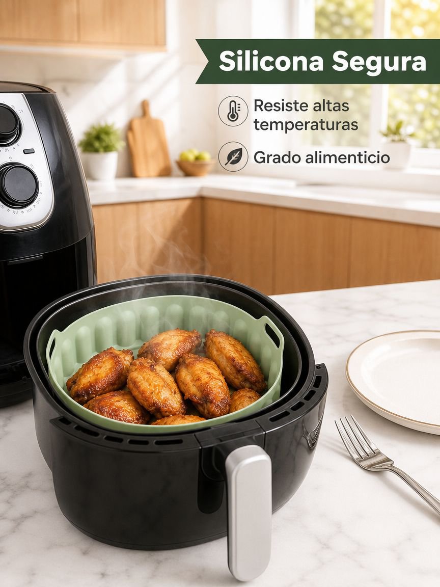 Bandeja de silicona para freidora de aire