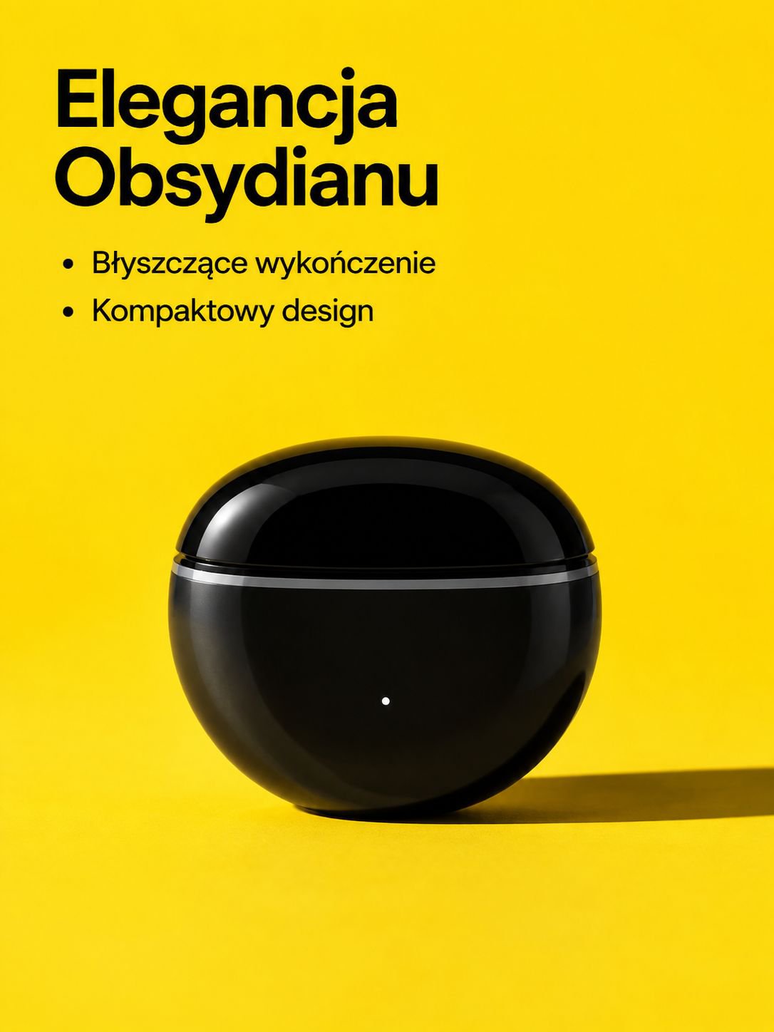 Lekka i przenośna słuchawka Bluetooth – widok z boku