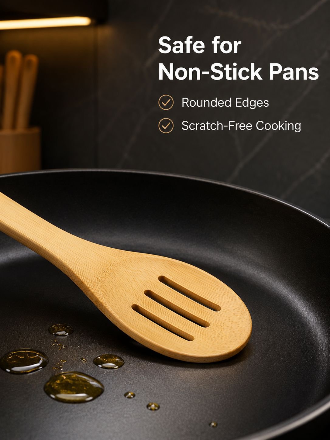 Natural Bamboo Kitchen Spatula